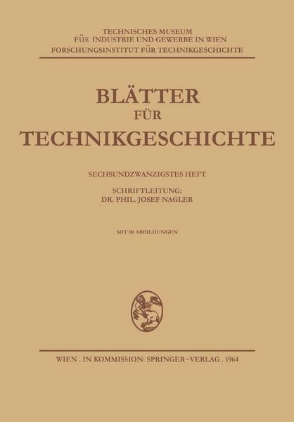 Produktbild: Bl&auml;tter f&uuml;r Technikgeschichte