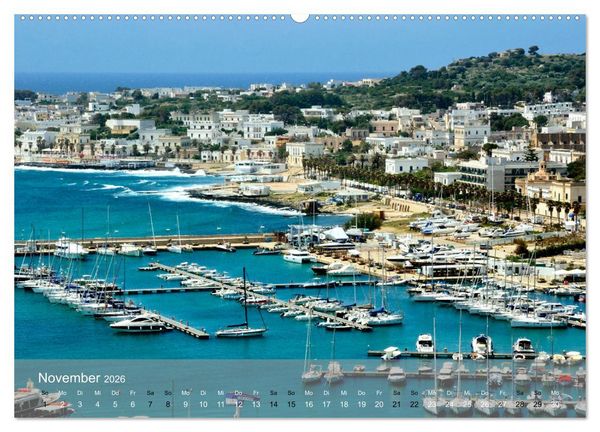 Produktbild: Der K&uuml;ste entlang im Salento (Wandkalender 2026 DIN A2 quer), CALVENDO Monatskalender