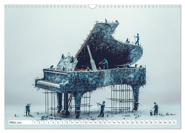 Produktbild: Miniatur-Universum: Ein Jahr in kleinen Welten (Wandkalender 2026 DIN A3 quer), CALVENDO Monatskalender