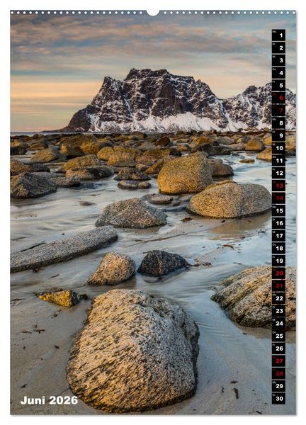 Produktbild: Lofoten. Poetische Landschaften (Wandkalender 2026 DIN A2 hoch), CALVENDO Monatskalender