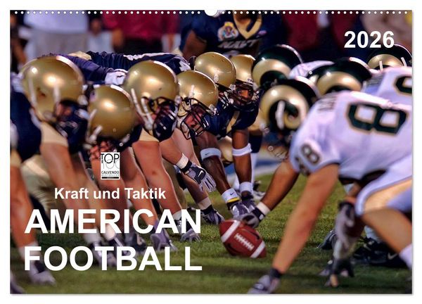 Produktbild: Kraft und Taktik - American Football (Wandkalender 2026 DIN A2 quer), CALVENDO Monatskalender