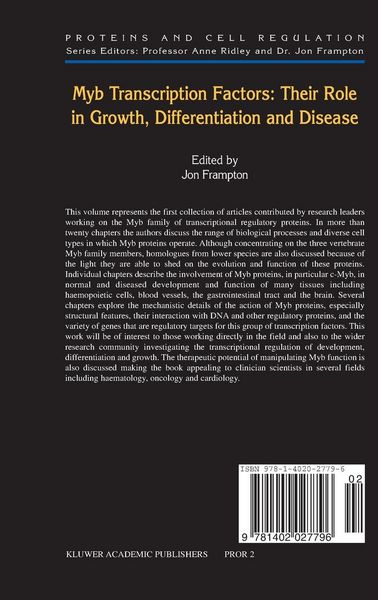 Produktbild: Myb Transcription Factors: Their Role in Growth, Differentiation and Disease