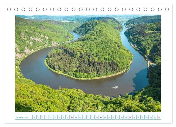 Produktbild: Naturwunder - Deutschlands Flussschleifen (Tischkalender 2027 DIN A5 quer), CALVENDO Monatskalender