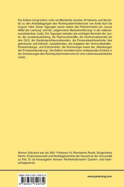 Produktbild: Das Reichsjustizministerium unter Otto Thierack (1943&ndash;1945)