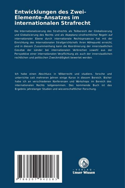 Produktbild: Entwicklungen des Zwei-Elemente-Ansatzes im internationalen Strafrecht