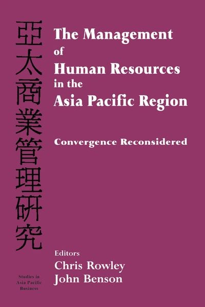 Produktbild: The Management of Human Resources in the Asia Pacific Region