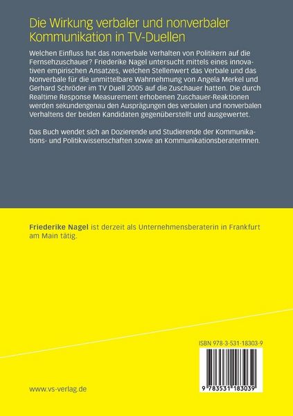 Produktbild: Die Wirkung verbaler und nonverbaler Kommunikation in TV-Duellen