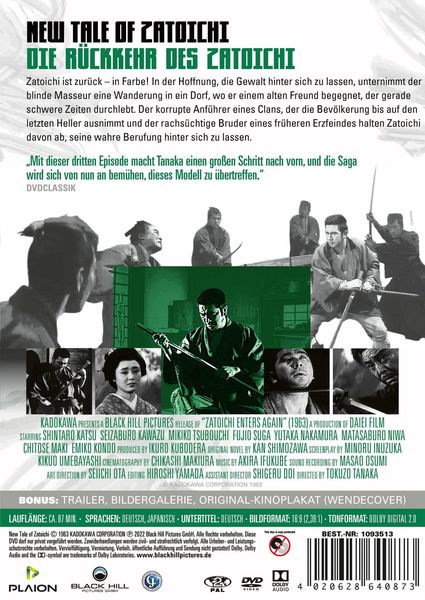 Produktbild: New Tale of Zatoichi - Die R&uuml;ckkehr des Zatoichi
