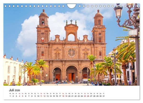 Produktbild: Las Palmas de Gran Canaria - eine gro&szlig;artige Stadt (Wandkalender 2026 DIN A4 quer), CALVENDO Monatskalender
