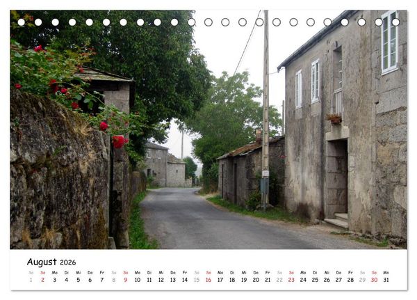 Produktbild: Jakobsweg - Camino Primitivo (Tischkalender 2026 DIN A5 quer), CALVENDO Monatskalender
