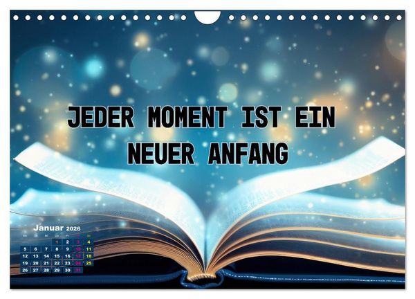 Produktbild: Work - Life - Balance - unterwegs mit coolen Spr&uuml;chen (Wandkalender 2026 DIN A4 quer), CALVENDO Monatskalender