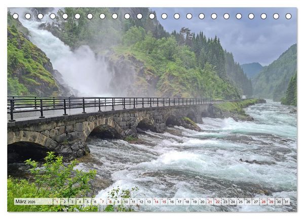 Produktbild: Norwegen erkunden mit dem Wohnmobil (Tischkalender 2026 DIN A5 quer), CALVENDO Monatskalender
