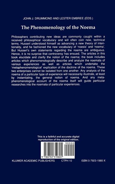 Produktbild: The Phenomenology of the Noema