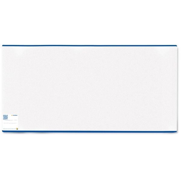 Produktbild: Herma HERM&Auml;X 7300 - Buchumschlag Classic, Gr&ouml;&szlig;e 300 x 540 mm, Kunststoff transparent, blauer Rand, 1 Buchschoner f&uuml;r Schulb&uuml;cher