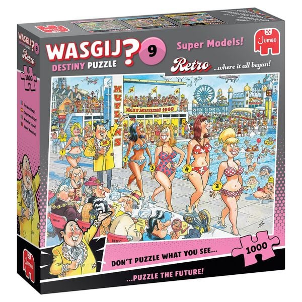 Produktbild: Wasgij Retro Destiny 9 - Super Models - Puzzle 1000 Teile