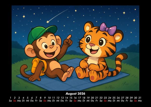Produktbild: Milo & Tina - Ein Jahr voller Freundschaft 2026 Fotokalender DIN A3