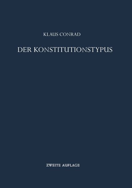 Produktbild: Der Konstitutionstypus