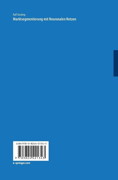 Produktbild: Marktsegmentierung mit Neuronalen Netzen