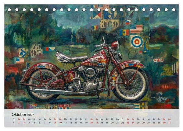 Produktbild: Kult-Motorr&auml;der der USA (Tischkalender 2027 DIN A5 quer), CALVENDO Monatskalender