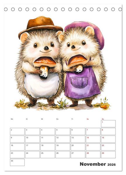 Produktbild: Mein tierischer Planer - Spa&szlig;iger Notiz-Kalender f&uuml;r Kinder (Tischkalender 2026 DIN A5 hoch), CALVENDO Monatskalender