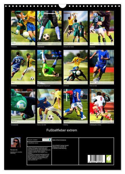 Produktbild: Fu&szlig;ballfieber extrem (Wandkalender 2026 DIN A3 hoch), CALVENDO Monatskalender