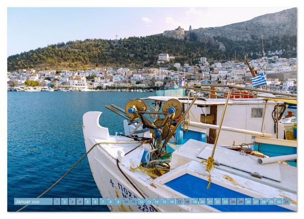 Produktbild: Kalymnos. Griechische Inselsch&ouml;nheit im Herzen des Dodekanes (Wandkalender 2026 DIN A2 quer), CALVENDO Monatskalender