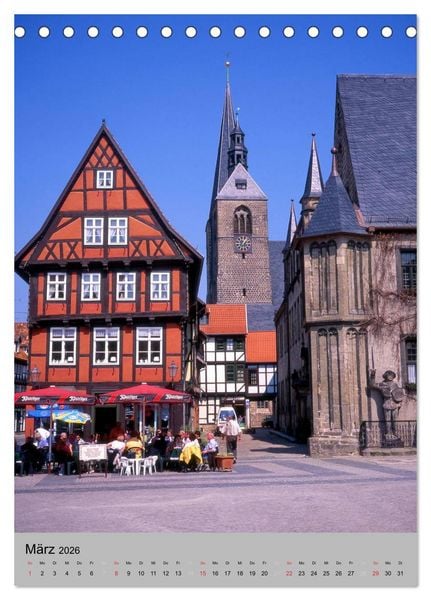 Produktbild: Der Harz und seine Sehensw&uuml;rdigkeiten (Tischkalender 2026 DIN A5 hoch), CALVENDO Monatskalender