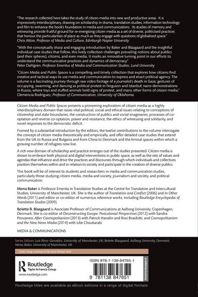 Produktbild: Citizen Media and Public Spaces