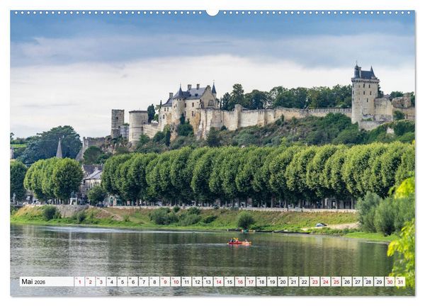 Produktbild: Die Schl&ouml;sser im Tal der Loire (hochwertiger Premium Wandkalender 2026 DIN A2 quer), Kunstdruck in Hochglanz