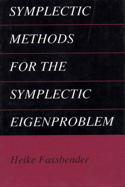 Produktbild: Symplectic Methods for the Symplectic Eigenproblem