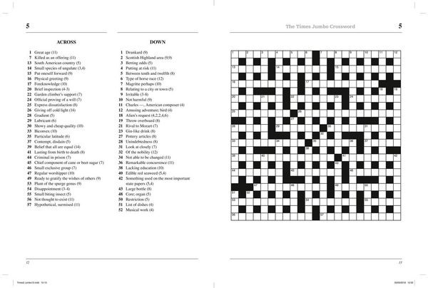 Produktbild: TIMES JUMBO CROSSWORD 13 PB