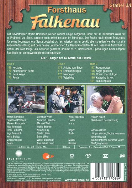 Produktbild: Forsthaus Falkenau - Staffel 14 [3 DVDs]