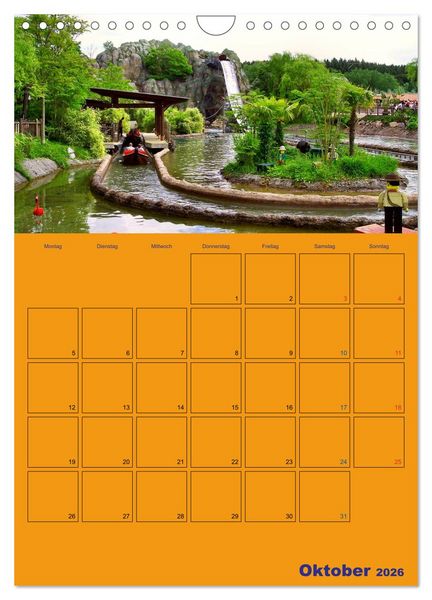 Produktbild: Freizeitparkmomente / Planer (Wandkalender 2026 DIN A4 hoch), CALVENDO Monatskalender