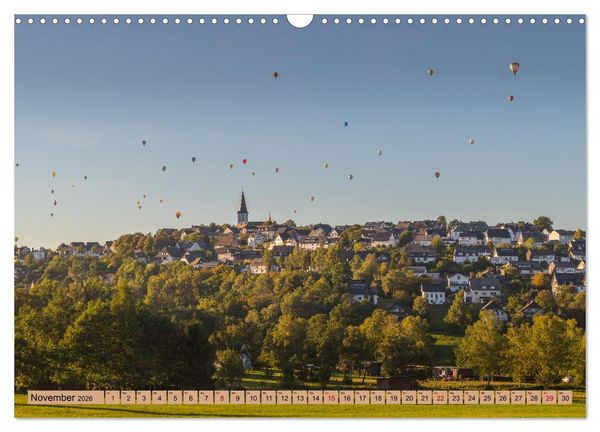 Produktbild: Montgolfiade der Ballone im Sauerland (Wandkalender 2026 DIN A3 quer), CALVENDO Monatskalender