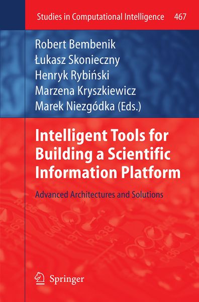 Produktbild: Intelligent Tools for Building a Scientific Information Platform