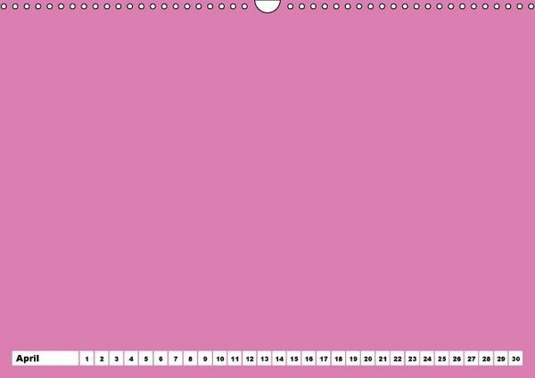 Produktbild: Bunter Bastelkalender f&uuml;r M&auml;dchen (Wandkalender immerw&auml;hrend DIN A3 quer)