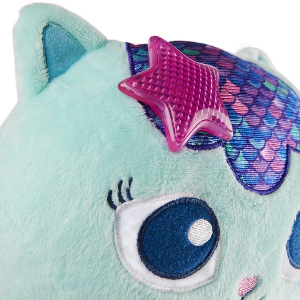 Produktbild: Gabby‘s Dollhouse, 33cm große Plüsch-Katze MerCat (deutsch: Meerkätzchen) mit Licht- und Geräuscheffekten