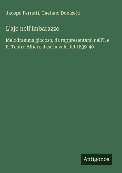 Produktbild: L'ajo nell'imbarazzo