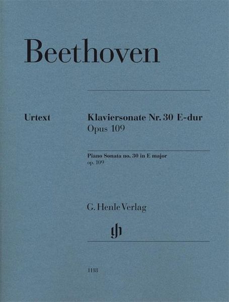 Produktbild: Klaviersonate Nr. 30 E-dur op. 109. Revidierte Ausgabe von HN 362