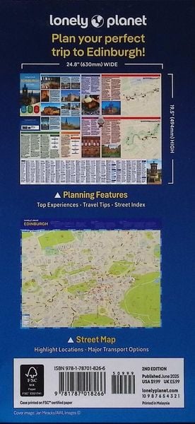Produktbild: Lonely Planet Edinburgh City Map