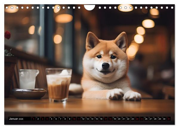 Produktbild: Shiba Inu - Stolz und Anmut (Wandkalender 2026 DIN A4 quer), CALVENDO Monatskalender