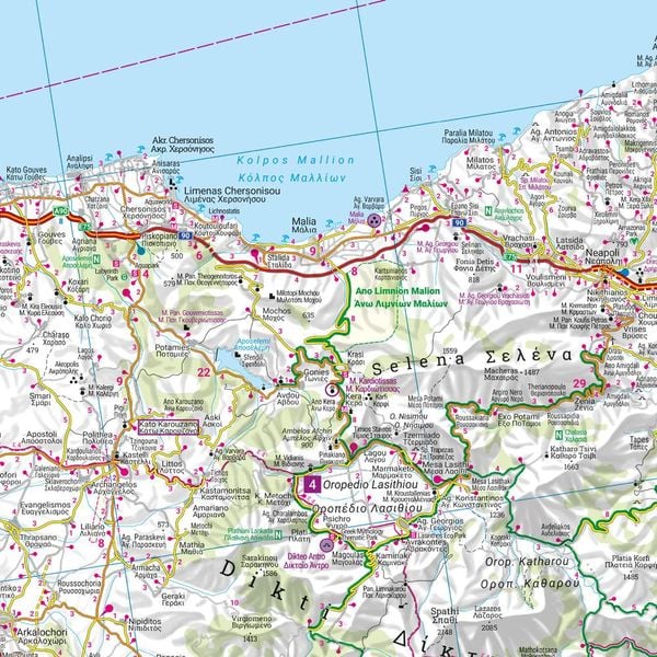 Kreta, Straßen- und Freizeitkarte 1:150.000, freytag & berndt