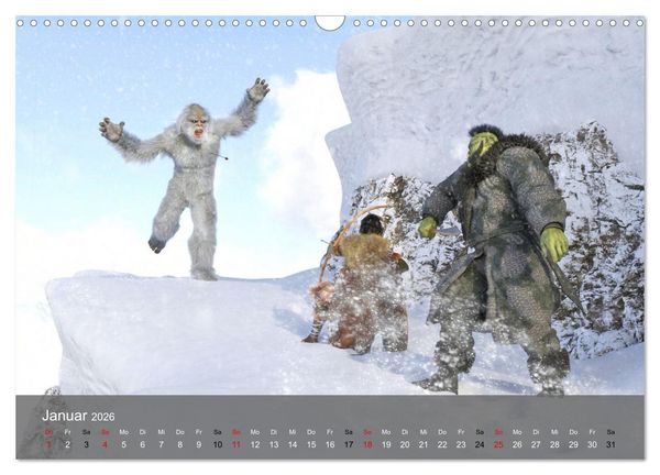 Produktbild: Welt der Orks (Wandkalender 2026 DIN A3 quer), CALVENDO Monatskalender