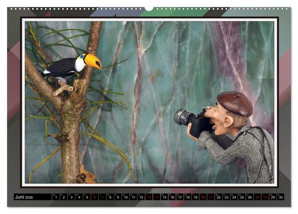 Produktbild: Fotograf auf Pirsch - ein Kinderkalender (hochwertiger Premium Wandkalender 2026 DIN A2 quer), Kunstdruck in Hochglanz