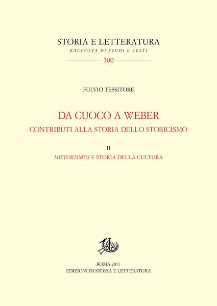 Produktbild: Da Cuoco a Weber. Contributi alla storia dello storicismo