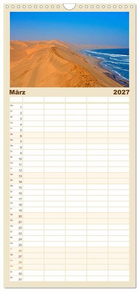 Produktbild: Familienplaner 2027 - Natur und Landschaft. S&uuml;dliches Afrika 2027 mit 5 Spalten (Wandkalender, 21 x 45 cm) CALVENDO