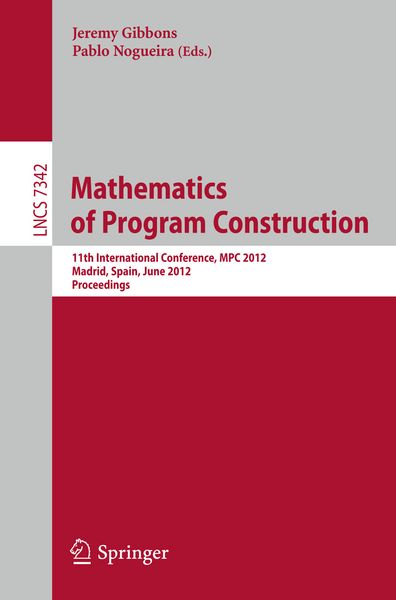 Produktbild: Mathematics of Program Construction