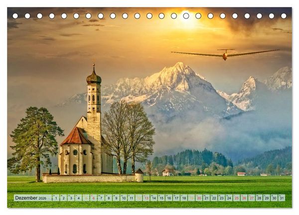 Produktbild: Segelflug, ein St&uuml;ck Freiheit (Tischkalender 2026 DIN A5 quer), CALVENDO Monatskalender