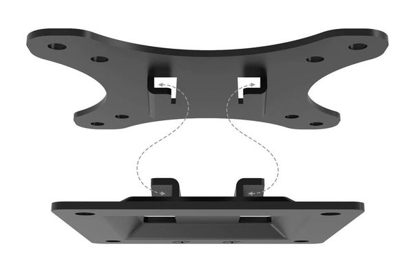 Produktbild: Digitus DA-90303-1 Monitor-Wandhalterung 1 Display(s) 33,0 cm (13") - 81,3 cm (32") Schwarz Starr