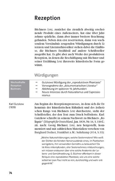 Produktbild: Klett Lekt&uuml;rehilfen B&uuml;chner "Lenz"